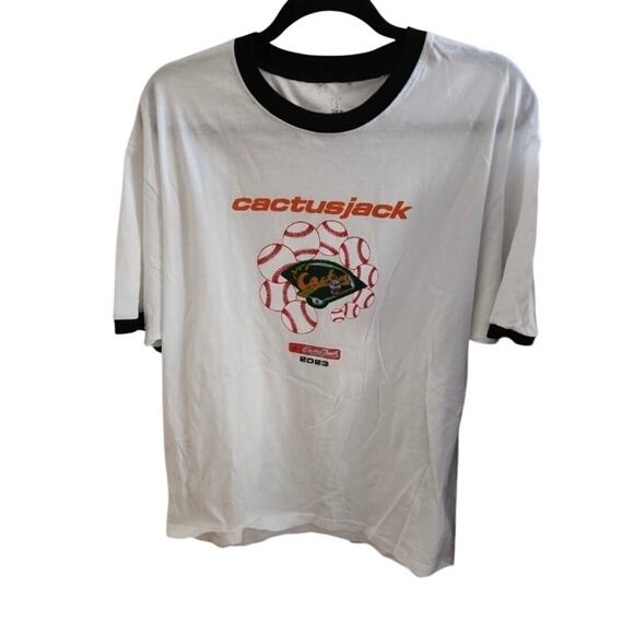Travis Scott Cactus Jack 2023 Celebrity Softball Classic Tee Shirt *NEW - Picture 1 of 4